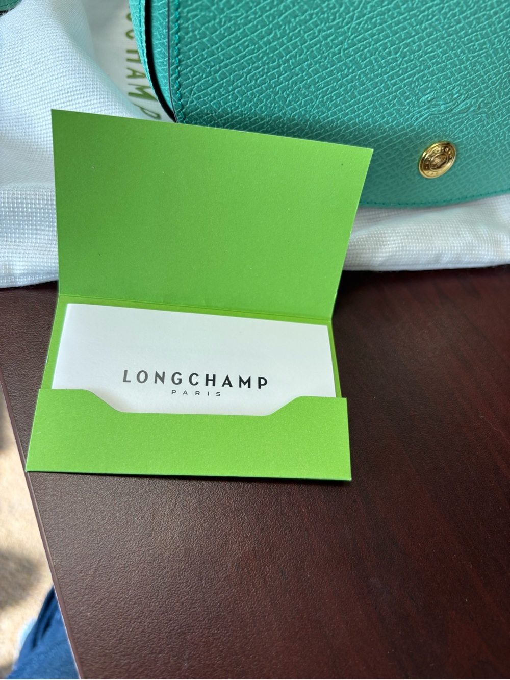 Longchamp Epure Mint leather Crossbody Bag - like new with tags and dustbag - Picture 3 of 12